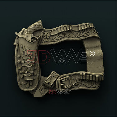 COWBOY PICTURE FRAME 3D STL 3DWave